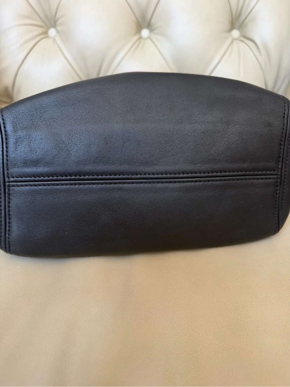 VINTAGE Coach 4157 Black LEATHER Waverly SOHO Shoulder BUCKLE BAG Tote Purse
